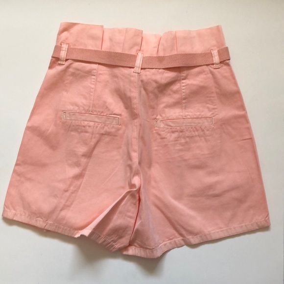 BNWT Sierra Paperbag Waist Shorts Tropical Peach - Picture 2 of 3